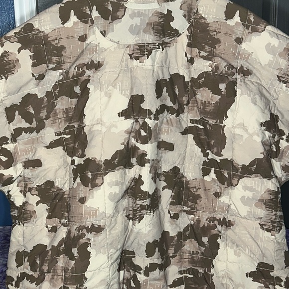 Free People Movement Pippa Printed Packable Puffer Jacket Toasted Almond S NWT - Picture 9 of 11